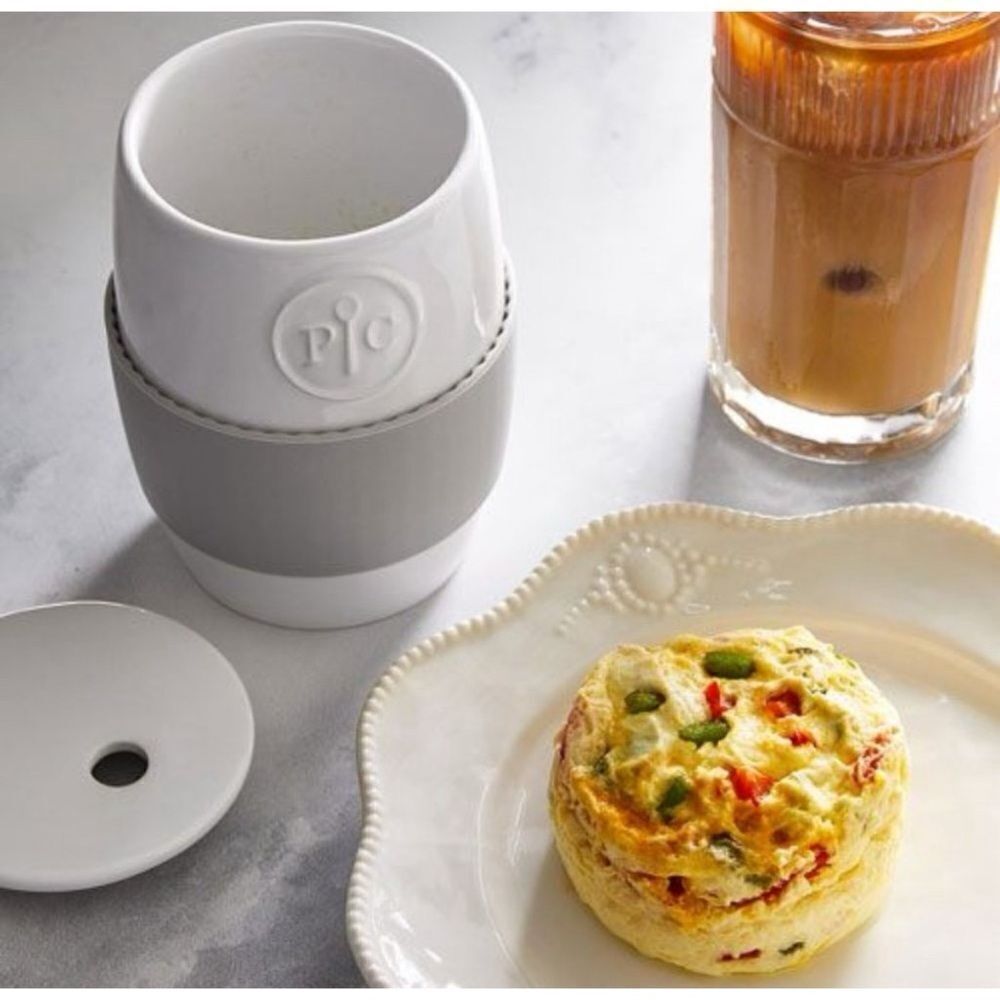 Pampered Chef Ceramic Egg Cooker W Directions NEW